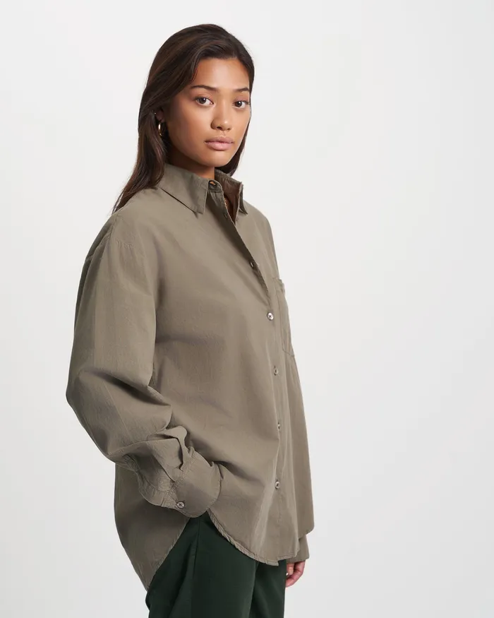 Shirts Colorfulstandard Women Organic Oversized Shirt 8211 Pearly Purple
