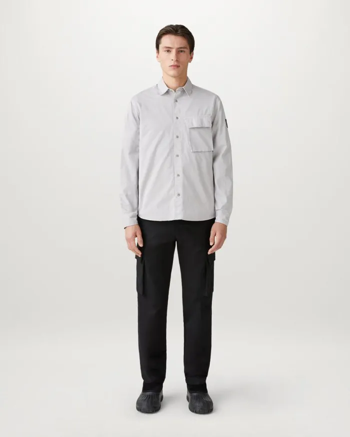 Shirts Men Belstaff Scale Shirt Chrome Grey Shirts Men Belstaff Scale Shirt Chrome Grey