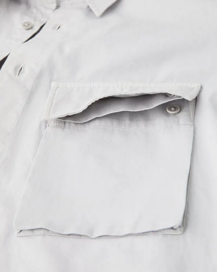 Shirts Men Belstaff Scale Shirt Chrome Grey Shirts Men Belstaff Scale Shirt Chrome Grey