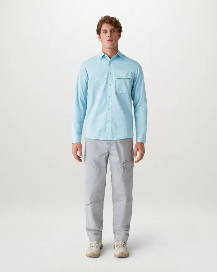 Shirts Men Belstaff Scale Shirt Skyline Blue Shirts Men Belstaff Scale Shirt Skyline Blue