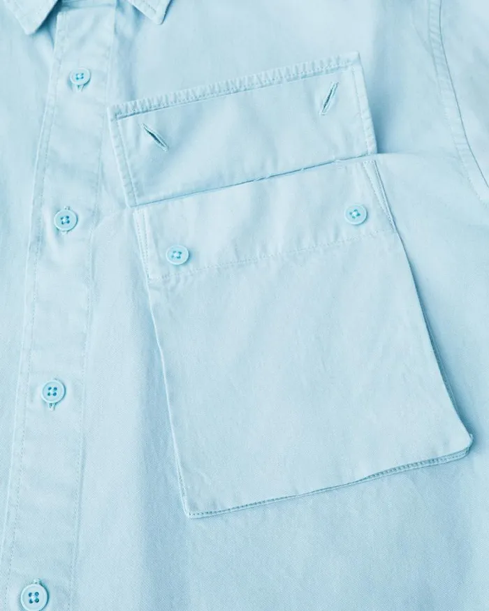Shirts Men Belstaff Scale Shirt Skyline Blue Shirts Men Belstaff Scale Shirt Skyline Blue