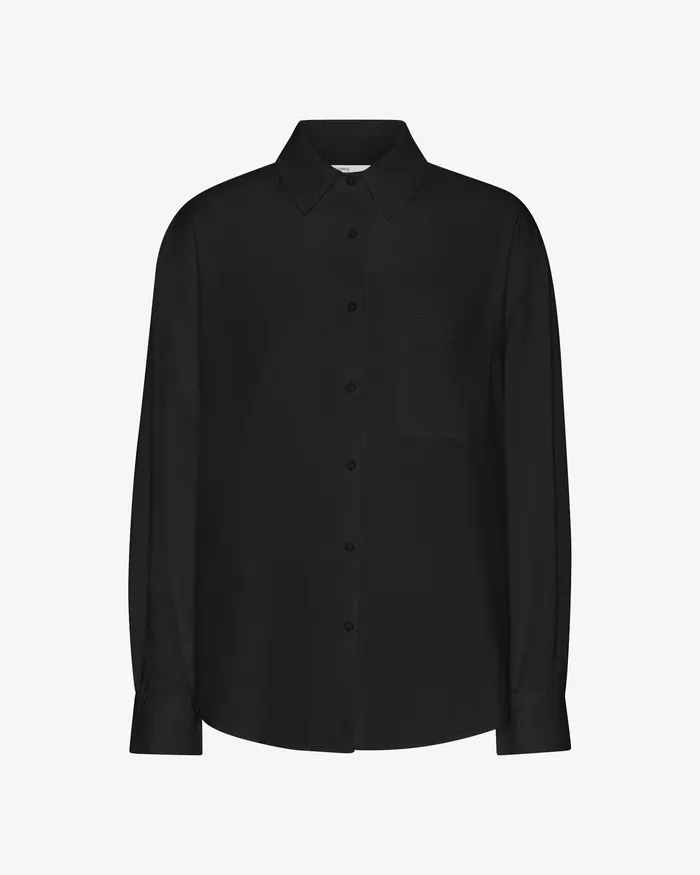 Shirts Organic Oversized Shirt 8211 Deep Black Colorfulstandard Women