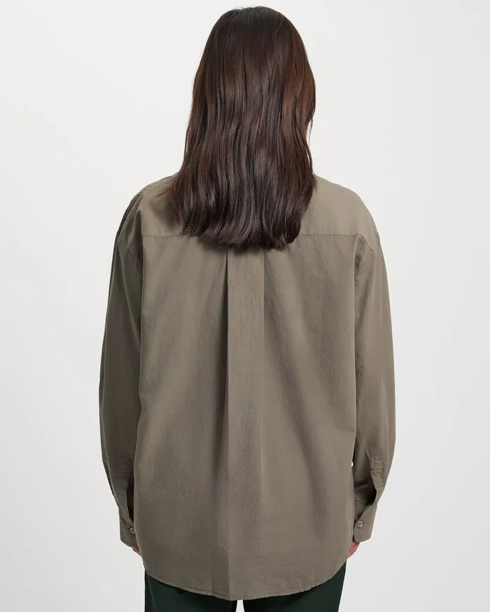 Shirts Organic Oversized Shirt 8211 Deep Black Colorfulstandard Women