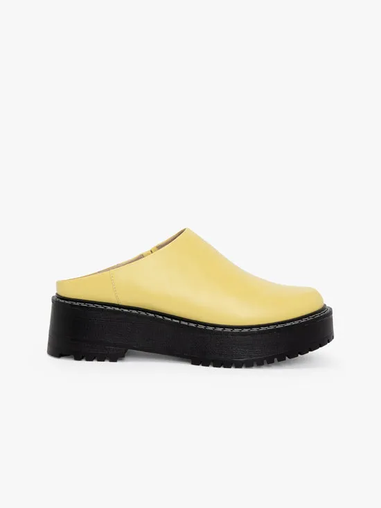 Shoes Lena Chunky Mule Butter Yellow 8211 Lisa Says Gah Women