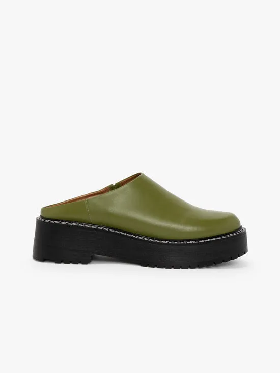 Shoes Lena Chunky Mule Olive 8211 Lisa Says Gah Women