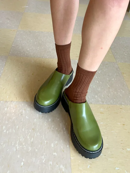 Shoes Lena Chunky Mule Olive 8211 Lisa Says Gah Women