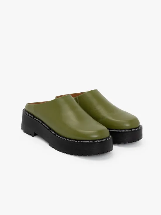 Shoes Lena Chunky Mule Olive 8211 Lisa Says Gah Women