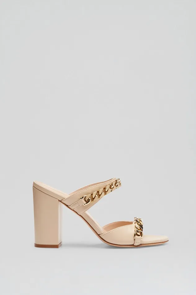 Shoes SANDAL WITH CHAINS DETAIL 95 NOUGAT 8211 Scanlan Theodore Women