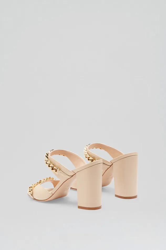Shoes SANDAL WITH CHAINS DETAIL 95 NOUGAT 8211 Scanlan Theodore Women
