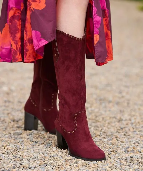 Shoes Sandals and Boots Joebrowns Apparel Revelry Whip Stitch Boots Dark Red