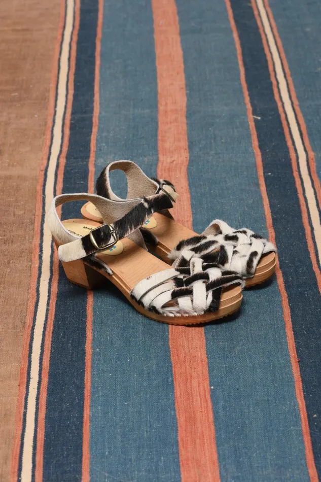 Shoes Women Leon and Harper Stockholm P Sandals Noir Et Blanc