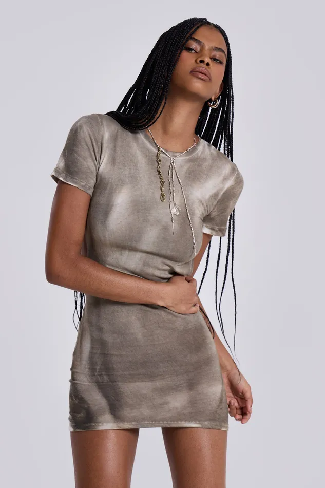Shop Oil Wash Backless Mini Dress Dresses Jaded London Women