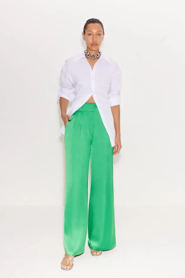 Shop Simon Miller BOTTOMS Bloo Pant Highland Green