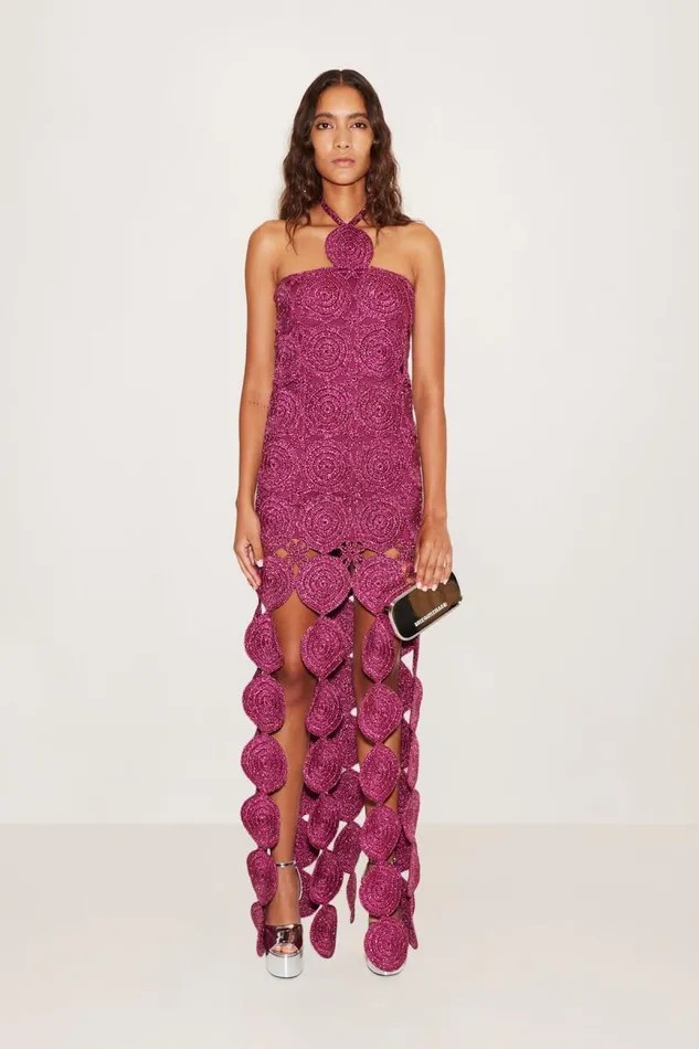 Shop Simon Miller DRESSES Beep Beep Dress Magenta