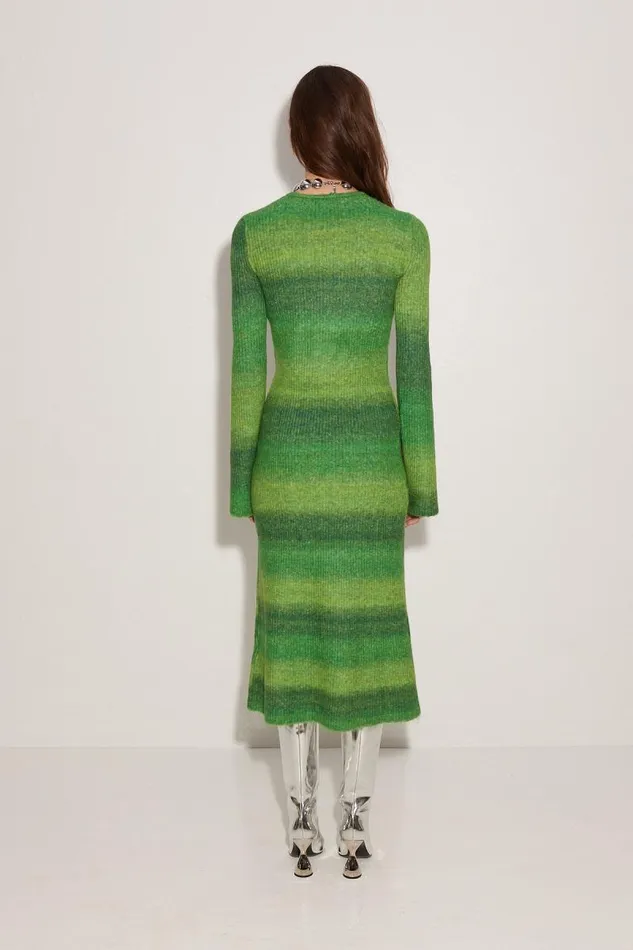 Shop Simon Miller KNITWEAR Axon Dress Gummy Green Multi