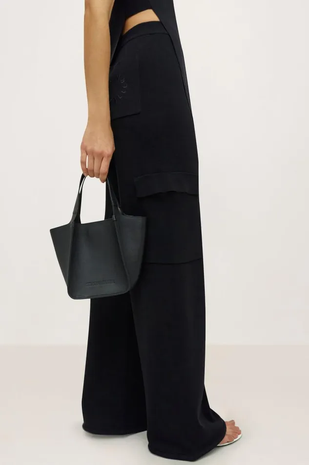 Shop Simon Miller KNITWEAR Knits By Cargo Jabber Pant Black