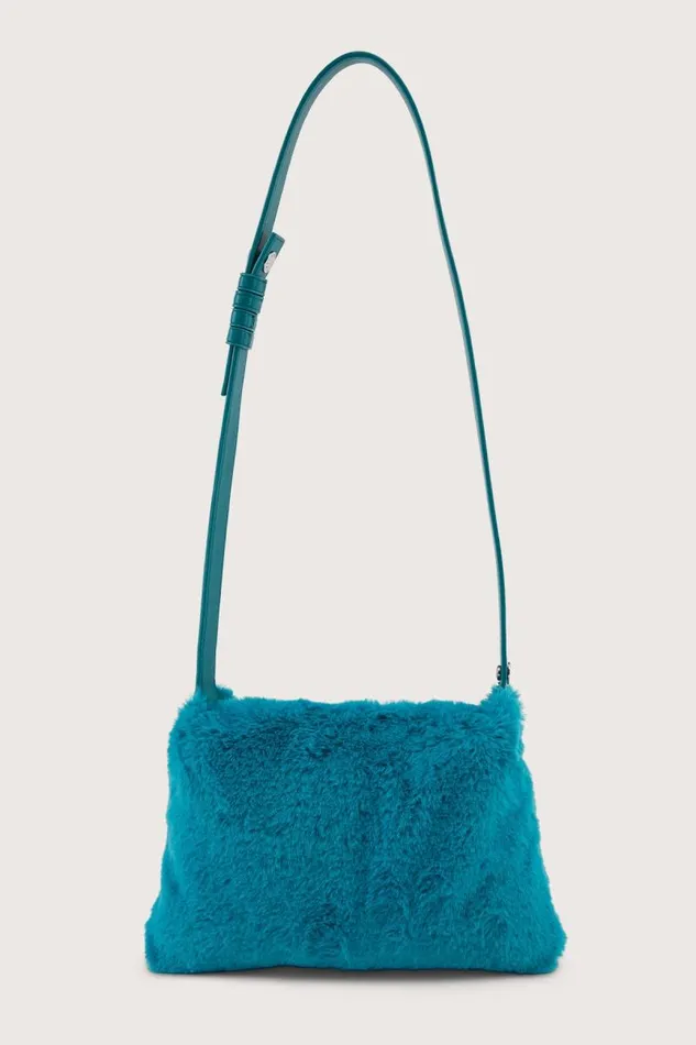 Shop Simon Miller MINI BAGS Furry Mini Puffin Deep Sea