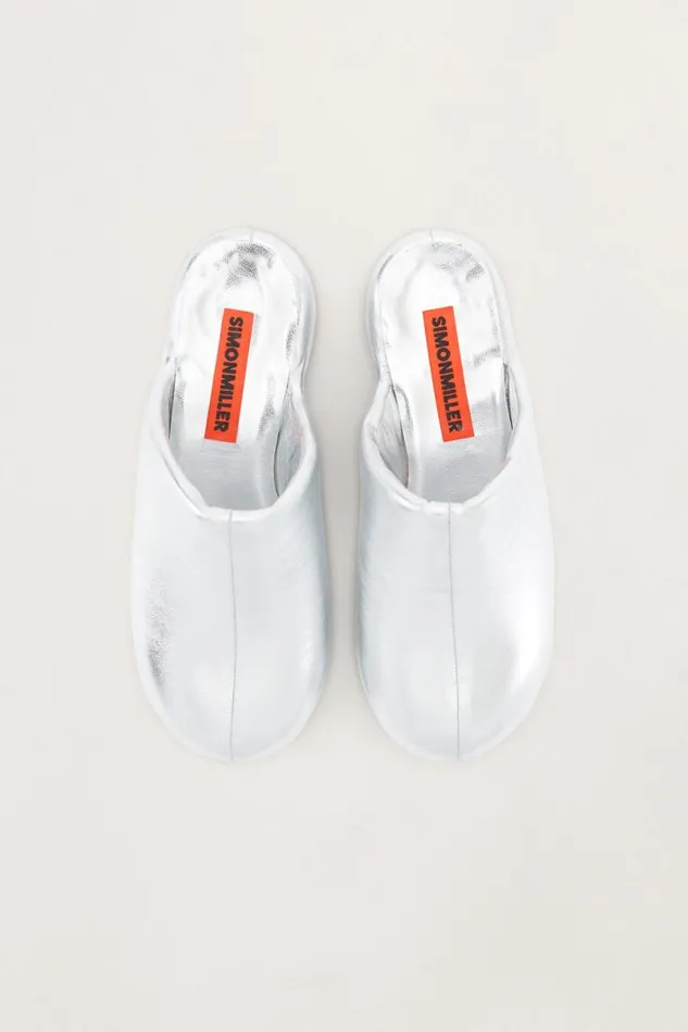 Shop Simon Miller MULES Platform Bubble Clog Silver