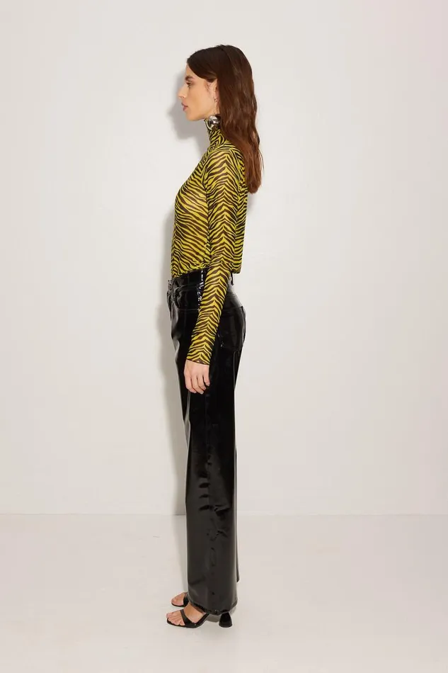 Shop Simon Miller TOPS Mesh Wendel Top Zebra Stripe