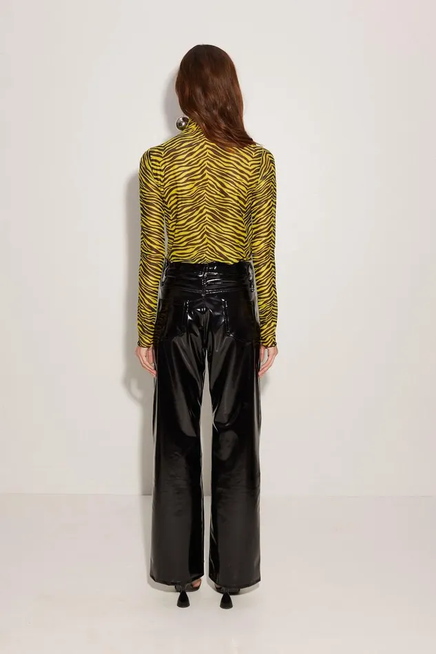 Shop Simon Miller TOPS Mesh Wendel Top Zebra Stripe
