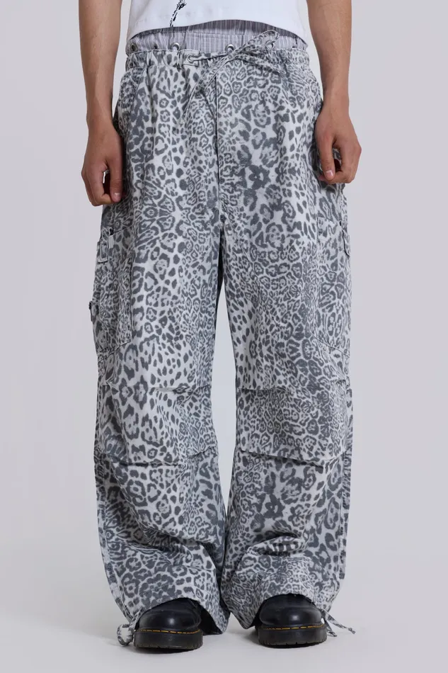 Shop Snow Leopard Parachute Pants Bestsellers Jaded London Men