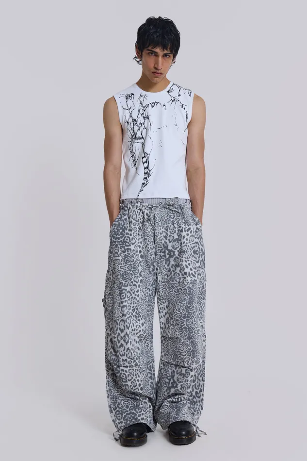 Shop Snow Leopard Parachute Pants Bestsellers Jaded London Men
