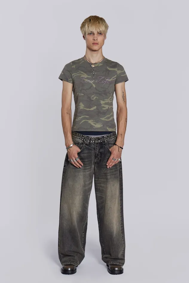 Shop Stud Colossus Jeans Men Denim Jaded London