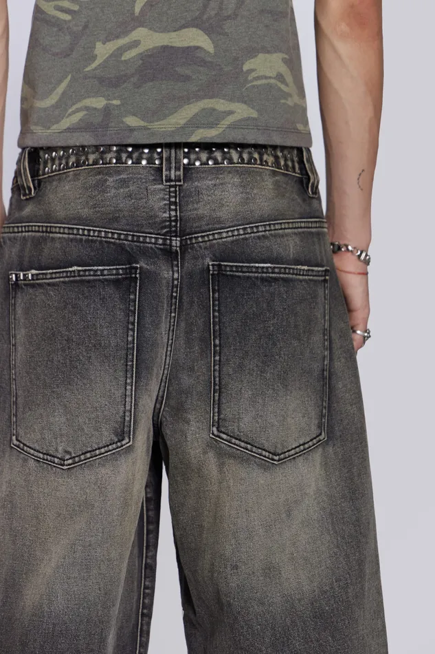Shop Stud Colossus Jeans Men Denim Jaded London