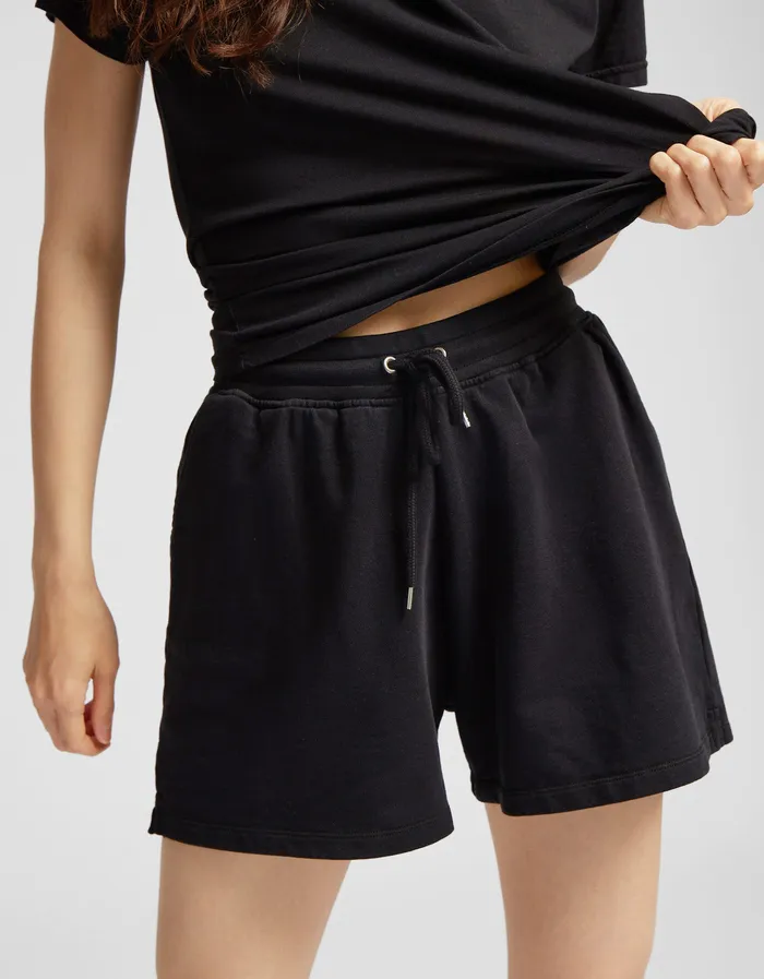 Shorts Colorfulstandard Women Women Organic Sweatshorts 8211 Petrol Blue