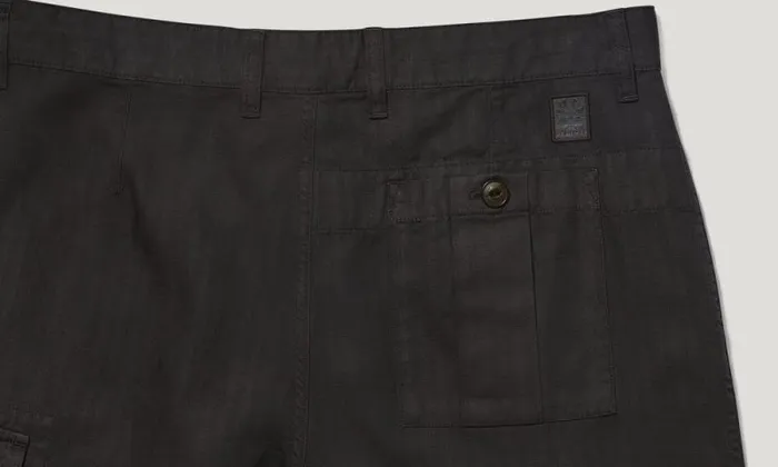 Shorts Men Belstaff Cs60 Cargo Short Washed Black Shorts Men Belstaff Cs60 Cargo Short Washed Black