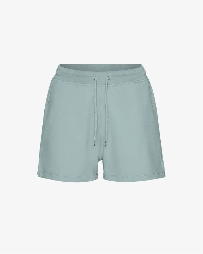 Shorts Women Organic Sweatshorts 8211 Steel Blue 8211 Colorfulstandard Women