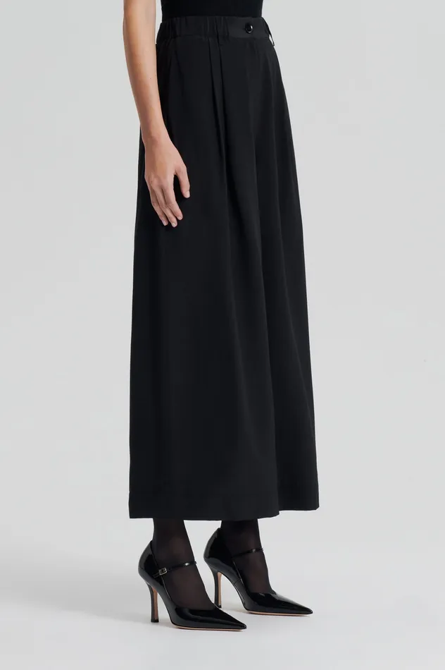 SILK CROPPED TROUSER BLACK Trousers Scanlan Theodore Women