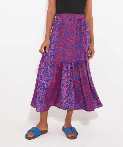 Skirts Ibiza Nights Maxi Skirt Blue Joebrowns Apparel