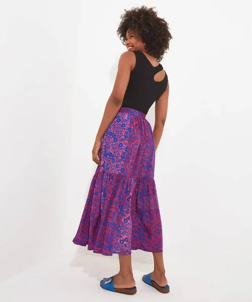 Skirts Ibiza Nights Maxi Skirt Blue Joebrowns Apparel