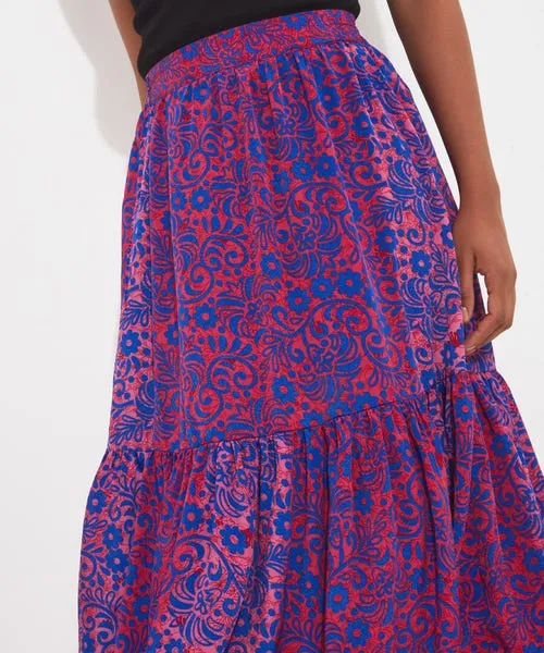 Skirts Ibiza Nights Maxi Skirt Blue Joebrowns Apparel