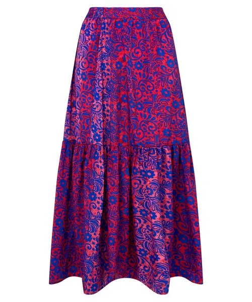 Skirts Ibiza Nights Maxi Skirt Blue Joebrowns Apparel