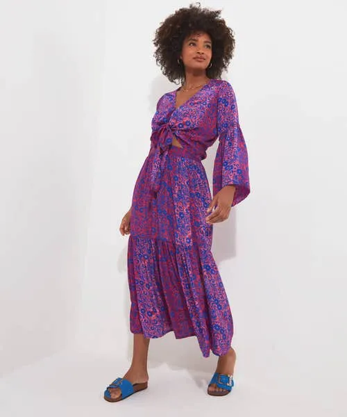 Skirts Ibiza Nights Maxi Skirt Blue Joebrowns Apparel