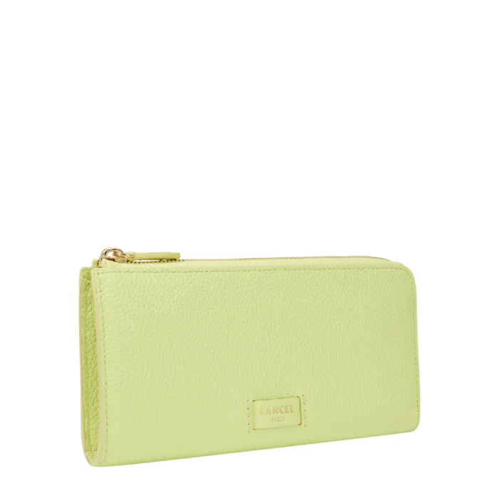 Slim Zipped Wallet Lime Women Lancel Wallet Slim Zipped Wallet Lime Women Lancel Wallet