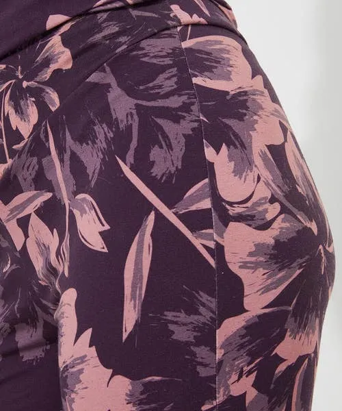 Sloe Joes Floral Flared Trouser Purple Apparel Jeans and Trousers Joebrowns