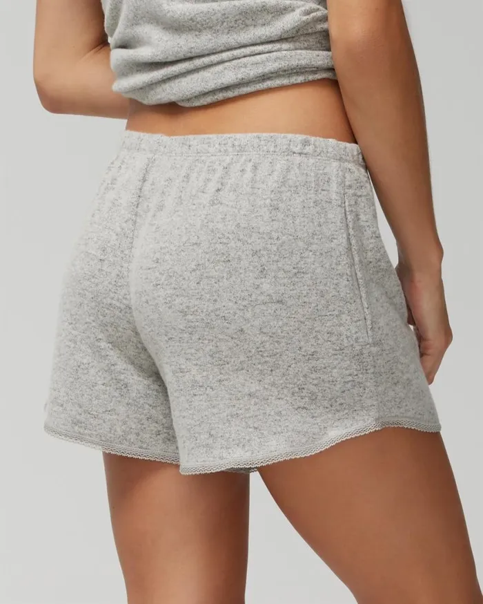 Soma CozyLuxe Pajama Shorts Porcelain Rose Bud Cd Women Pajama Bottoms