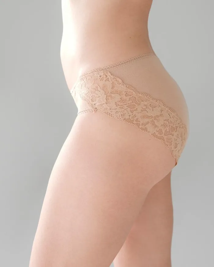 Soma Embraceable Signature Lace Hipster Divine Leopard Mini Ivory Women Panties
