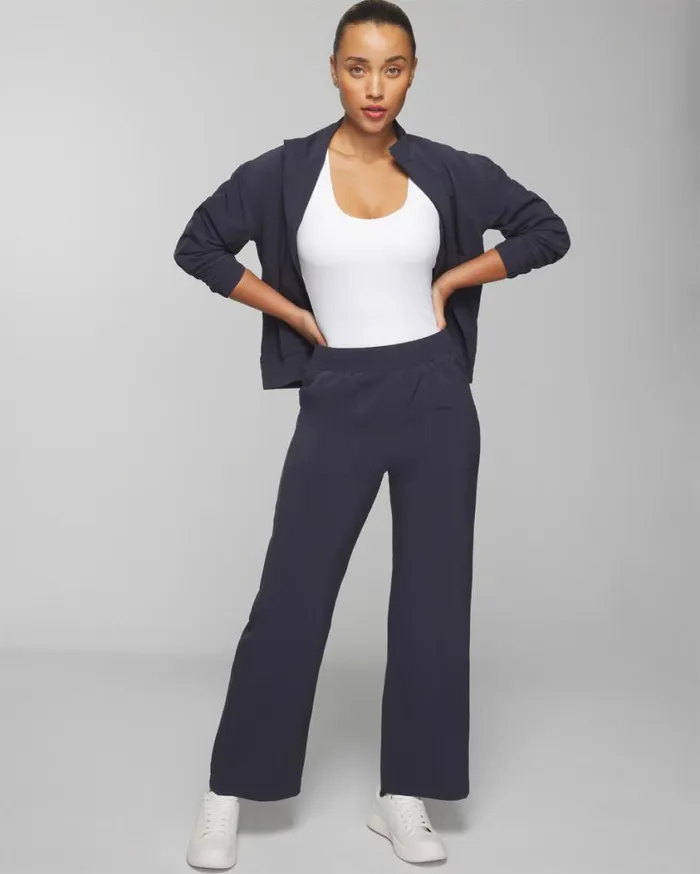 Soma Everstretch Relaxed WideLeg Pants Polar Night Women Bottoms
