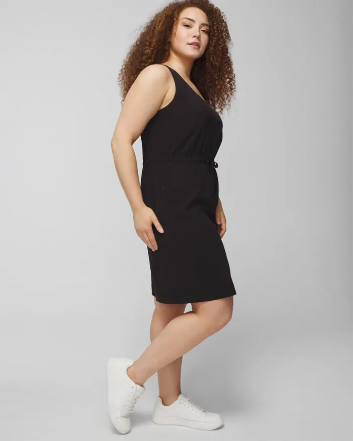Soma Everstretch Tank Cargo Dress Black Women Short Dresses