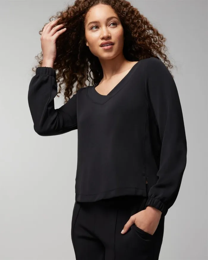 Soma Luxe Modal Sweatshirt Woodland Women Sweaters and Jackets