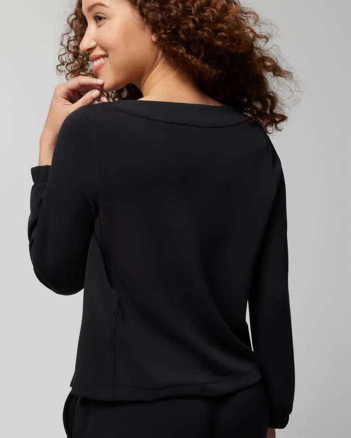 Soma Luxe Modal Sweatshirt Woodland Women Sweaters and Jackets