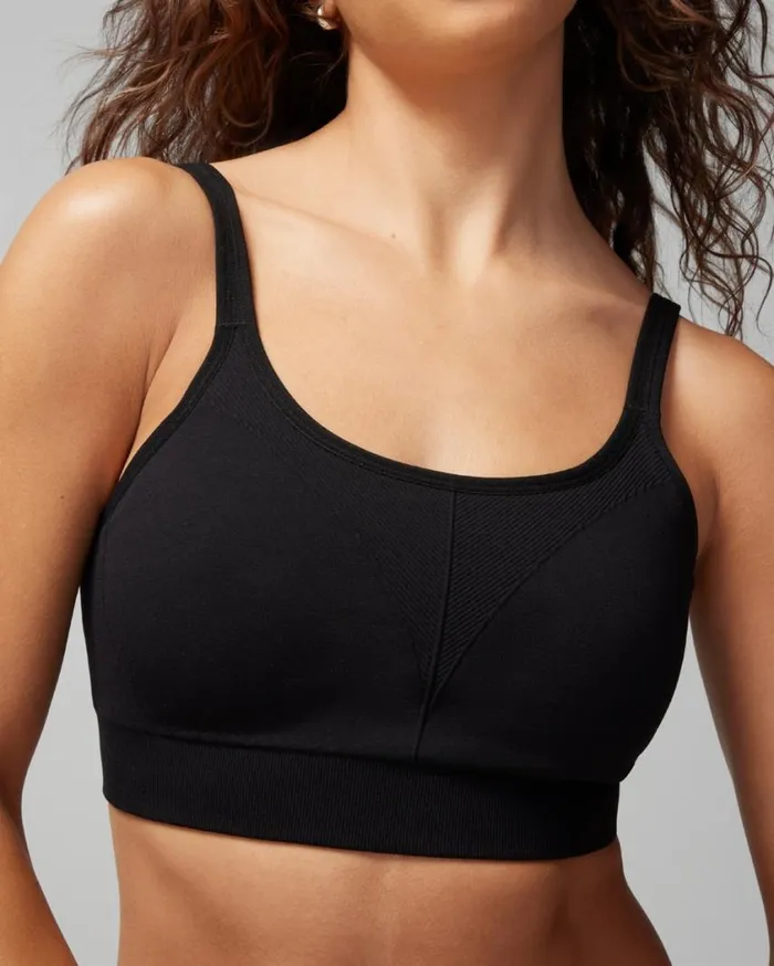 Soma Seamless Sport Bra Heather Obsidian Women Bras