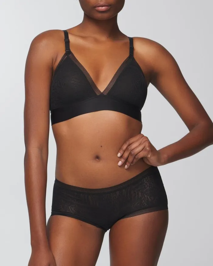 Soma Soma Stretch Lace Boyshort Creme Brulee Women Lingerie