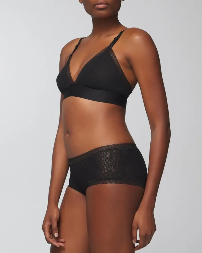 Soma Soma Stretch Lace Boyshort Creme Brulee Women Lingerie