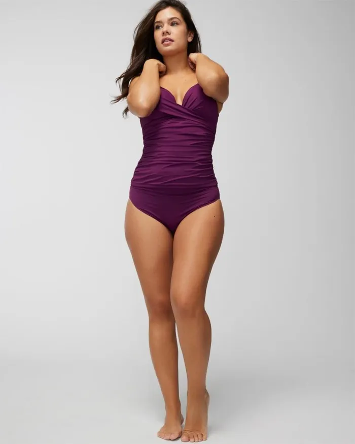 Soma Soma Swim Convertible Bikini Bottom Purple Moon Women Swim
