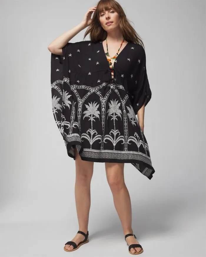 Soma Soma Swim Embroidered CoverUp Key Lime Women Swim